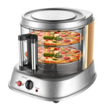 2 Camadas Fashion Design Vidro Door Pizza Maker